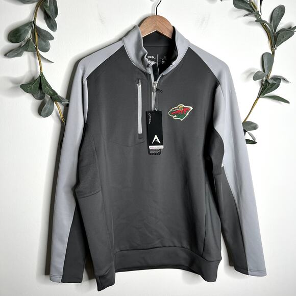 NWT Minnesota Wild 1/4 Zip Pullover - Picture 1 of 5